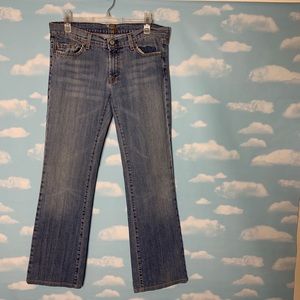 7 For All Mankind- Bootcut Medium Wash Jeans 31